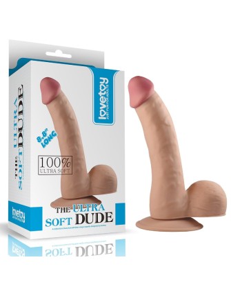 8.8" The Ultra Soft Dude - Realistyczne Cieliste Dildo