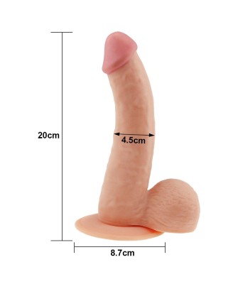 8.8" The Ultra Soft Dude - Realistyczne Cieliste Dildo