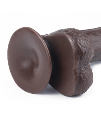 7'' Sliding Skin Dual Layer Dong - Black