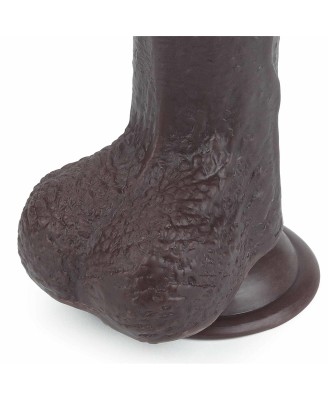 7'' Sliding Skin Dual Layer Dong - Black