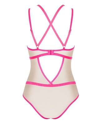 Bielizna-Nudelia body różowe L/XL