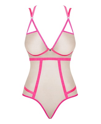 Bielizna-Nudelia body różowe  S/M
