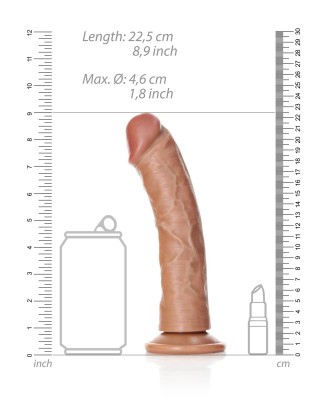 Curved Realistic Dildo with Suction Cup - 8""""/ 20,5 cm