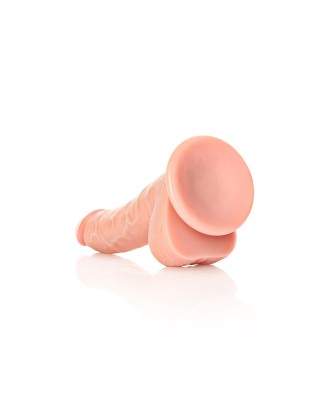 Curved Realistic Dildo  Balls  Suction Cup - 7""""/ 18 cm