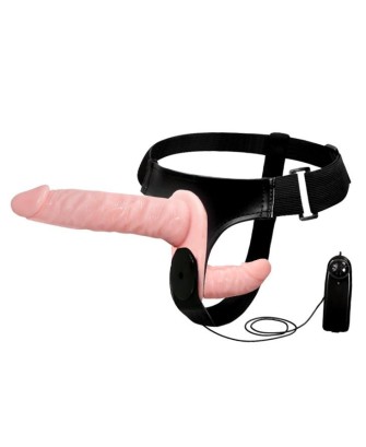 BAILE - ULTRA PASSIONATE HARNESS - Uprząż Strapon z podwójnym Dildo