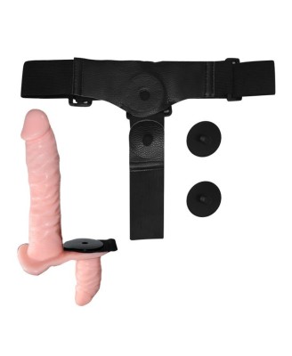 BAILE - ULTRA PASSIONATE HARNESS - Uprząż Strapon z podwójnym Dildo