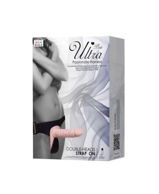 BAILE - ULTRA PASSIONATE HARNESS - Uprząż Strapon z podwójnym Dildo