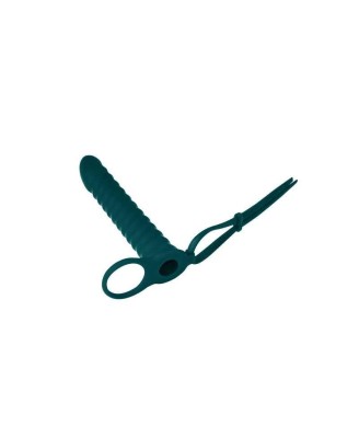 Strap-on Pure Rori - Zielone Dildo do Podwójnej Penetracji