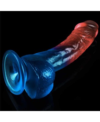 Dazzle Studs - Dildo z Jądrami i Przyssawką - 20cm
