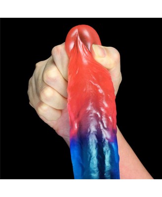 Dazzle Studs - Dildo z Jądrami i Przyssawką - 20cm