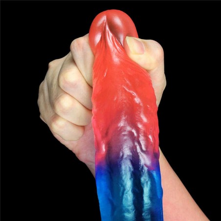 Dazzle Studs - Dildo z Jądrami i Przyssawką - 20cm