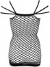 Net Dress with 3 straps - Czarna Sukienka Siateczkowa - S-L