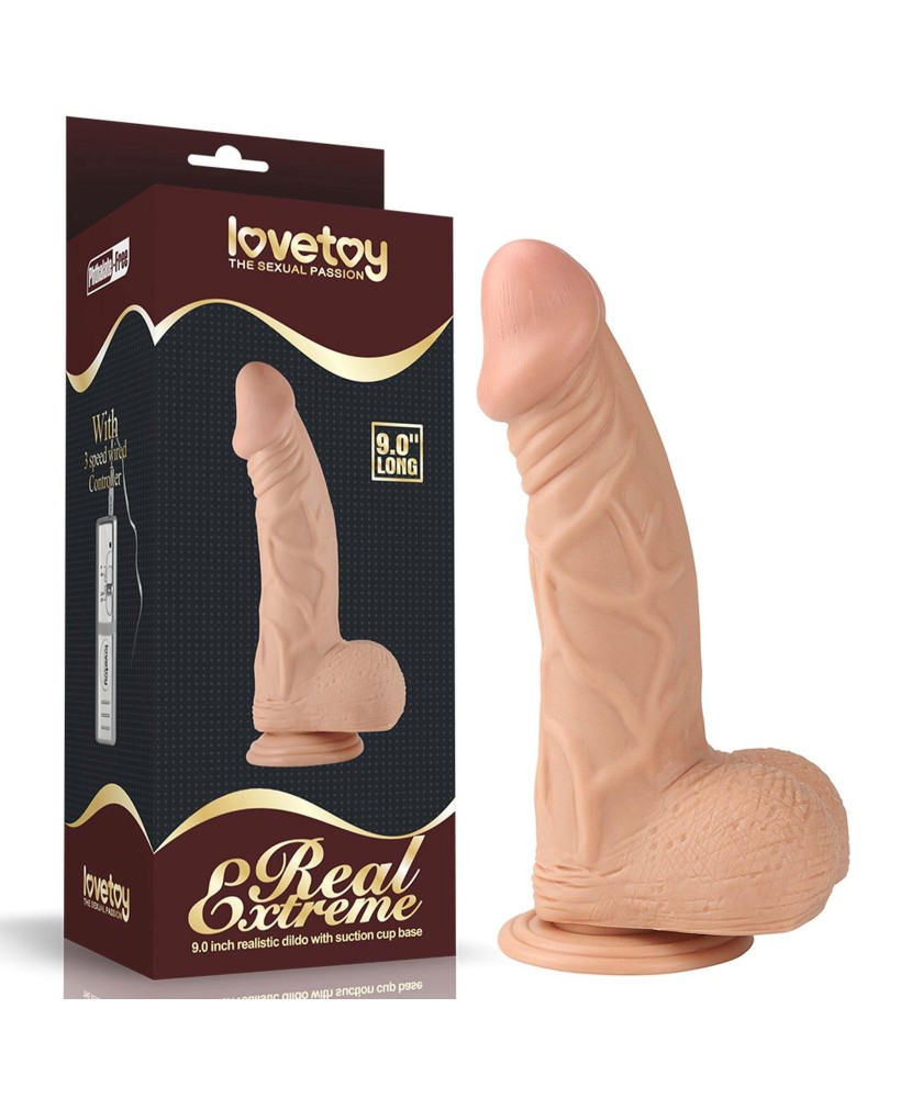 9"" Real Extreme Dildo Flesh