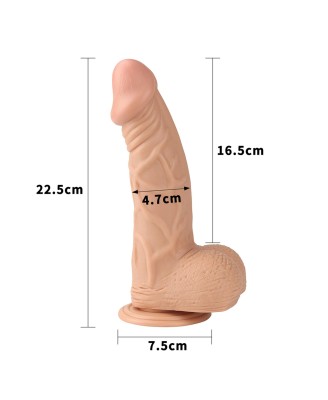 9"" Real Extreme Dildo Flesh