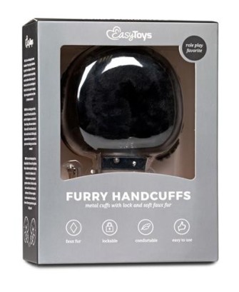 Kajdanki-Furry Handcuffs - Black