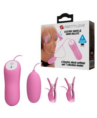 PRETTY LOVE - ELECTRIC SHOCK & VIBRO-BULLETS, 7 vibration functions 3 electric shock functions