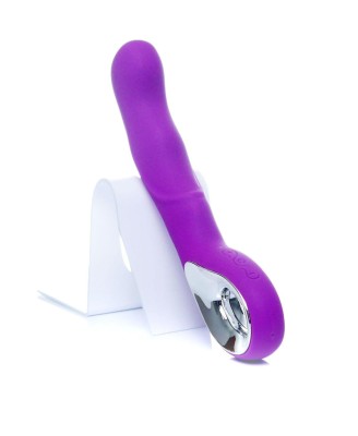 Vibrator G-spot 10 functions USB Purple