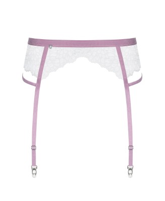 Bielizna-Lilyanne pas do pończoch biały L/XL