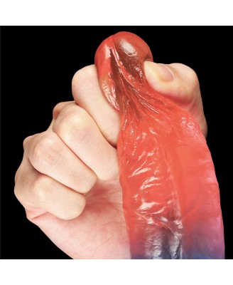 Dazzle Studs - Dildo z Jądrami i Przyssawką - 19cm