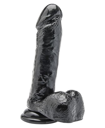 Dildo 7 inch with Balls Black