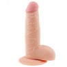 The Ultra Soft Dude - Dildo z Jądrami i Przyssawką - 19cm