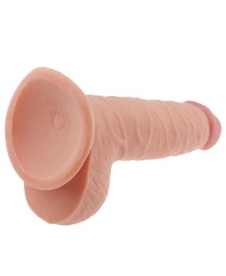 The Ultra Soft Dude - Dildo z Jądrami i Przyssawką - 19cm