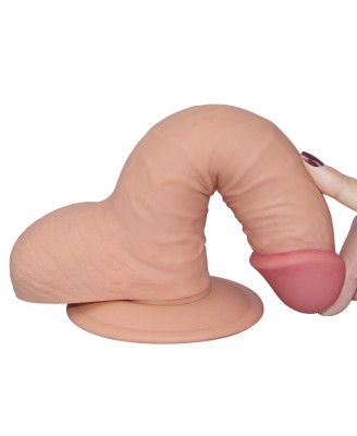 The Ultra Soft Dude - Dildo z Jądrami i Przyssawką - 19cm