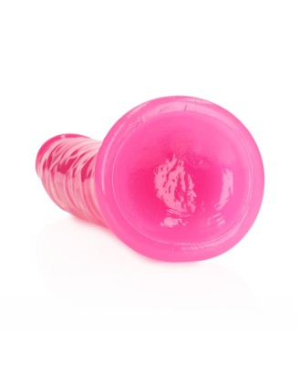 Slim Realistic Dildo with Suction Cup - Glow in the Dark - 9'' / 22,5 cm