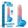 Dazzle Studs - Dildo z Jądrami i Przyssawką - 19cm