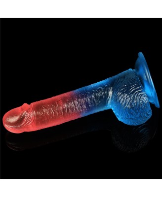 Dazzle Studs - Dildo z Jądrami i Przyssawką - 19cm