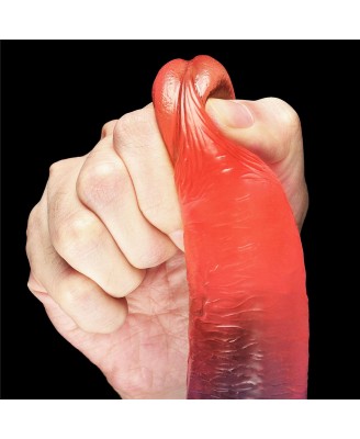 Dazzle Studs - Dildo z Jądrami i Przyssawką - 19cm