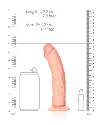 Curved Realistic Dildo with Suction Cup - 7""""/ 18 cm