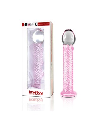 7.5"" Glass Romance Pink