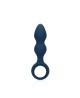 Teardrop Shaped Anal Plug - Large - Baltic Blue - Korek Analny