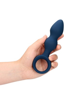 Teardrop Shaped Anal Plug - Large - Baltic Blue