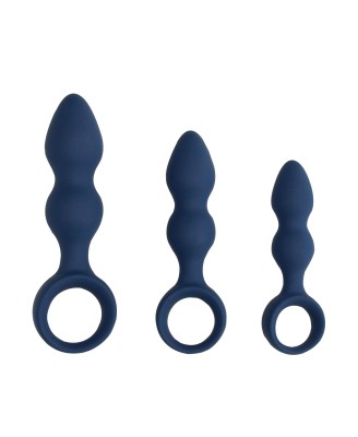 Teardrop Shaped Anal Plug - Large - Baltic Blue