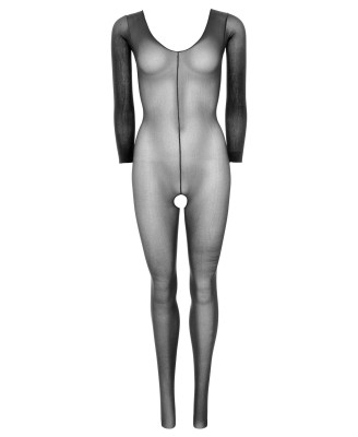 Long Sleeves Bodystocking Black