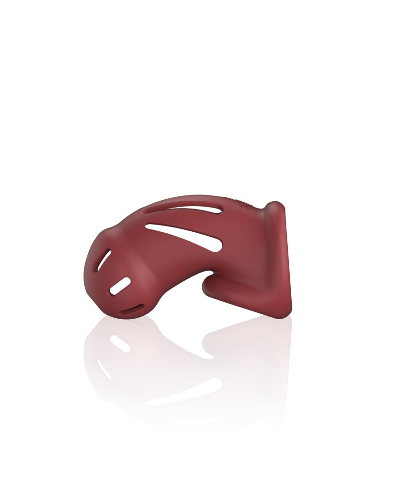 Model 28 - Ultra Soft Silicone Chastity Cage - Silikonowy Pas Cnoty - Czerwony