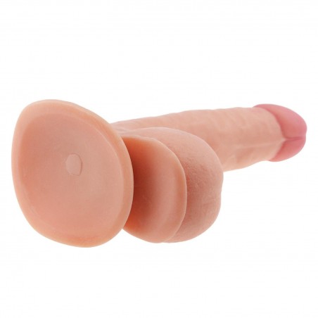 The Ultra Soft Dude - Dildo z Jądrami i Przyssawką - 19cm