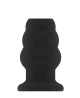 No.50 - Medium Hollow Tunnel Butt Plug - 4 Inch - Black