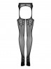 Bielizna-Garter stockings S314 czarny  S/M/L