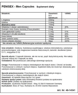 Supl.diety-PENISEX - Men Capsules, 40 capsules