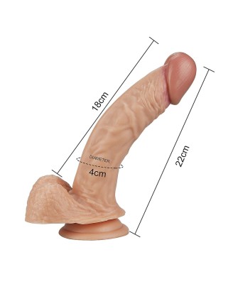 8.5"" Real Extreme Dildo Flesh