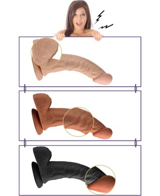 8.5"" Real Extreme Dildo Flesh