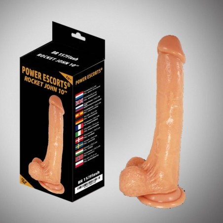Rocket john flesh  dildo 10 inch / 25,5 cm