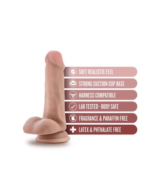 DR. SKIN DR. JEFFREY 6.5 INCH DILDO WITH BALLS BEIGE