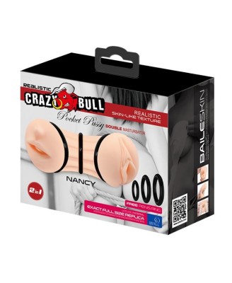 CRAZY BULL - NANCY, Pocket Pussy, DOUBLE MASTURBATOR