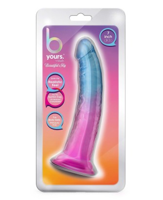 B YOURS BEAUTIFUL SKY 7 INCH DILDO SUNSET