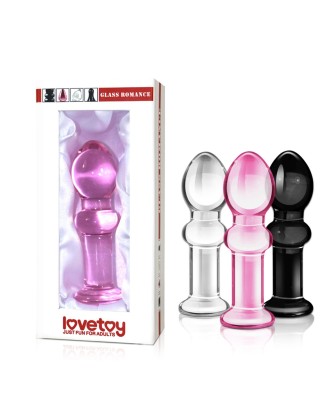 4.5"" Glass Romance Pink