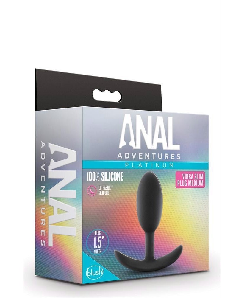 ANAL ADVENTURES VIBRA SLIM PLUG - MEDIUM